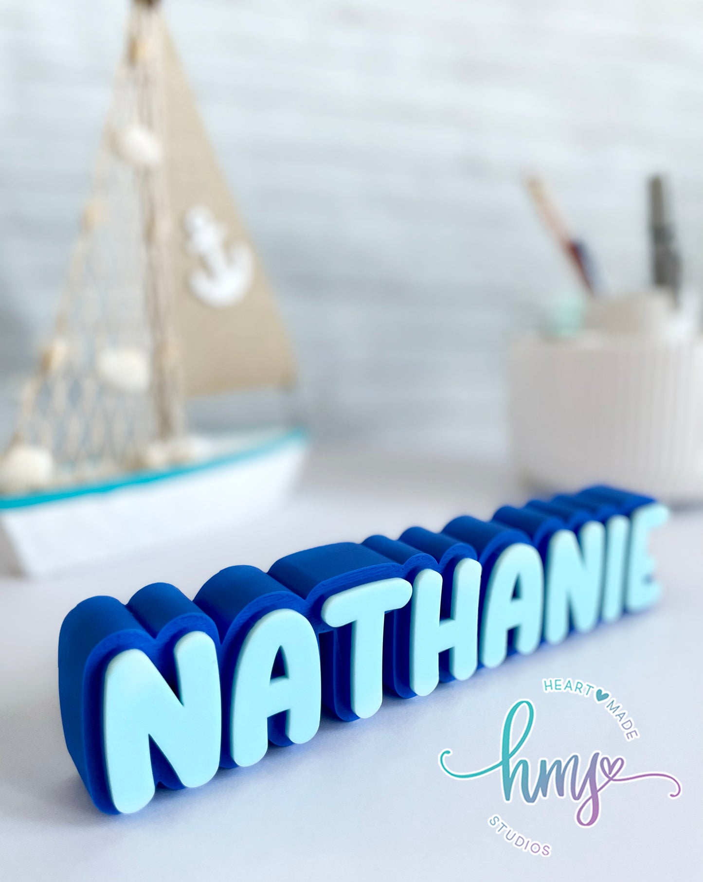 Personalized 3D Desk Name Plate