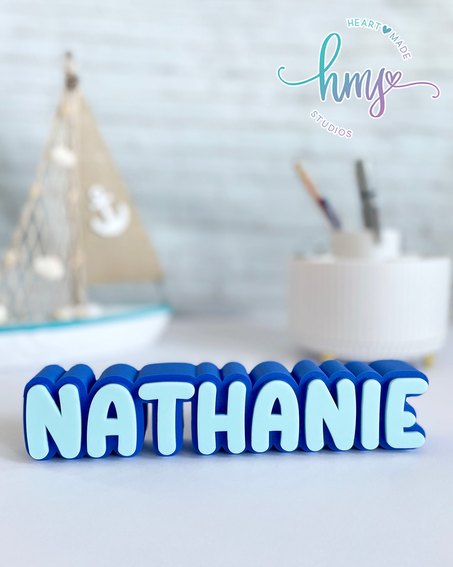 Personalized 3D Desk Name Plate