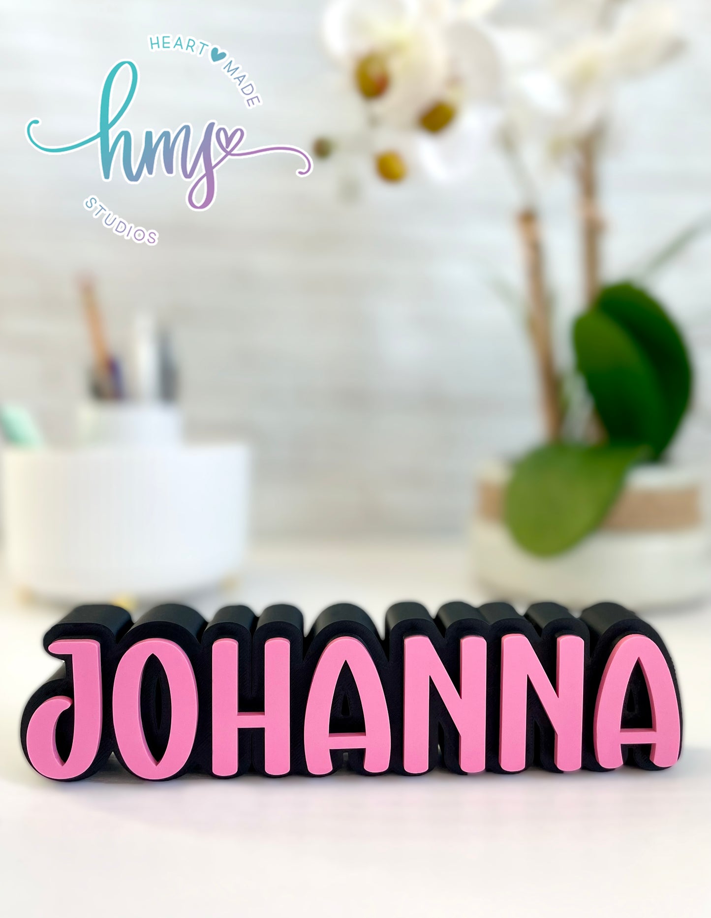 Personalized 3D Desk Name Plate