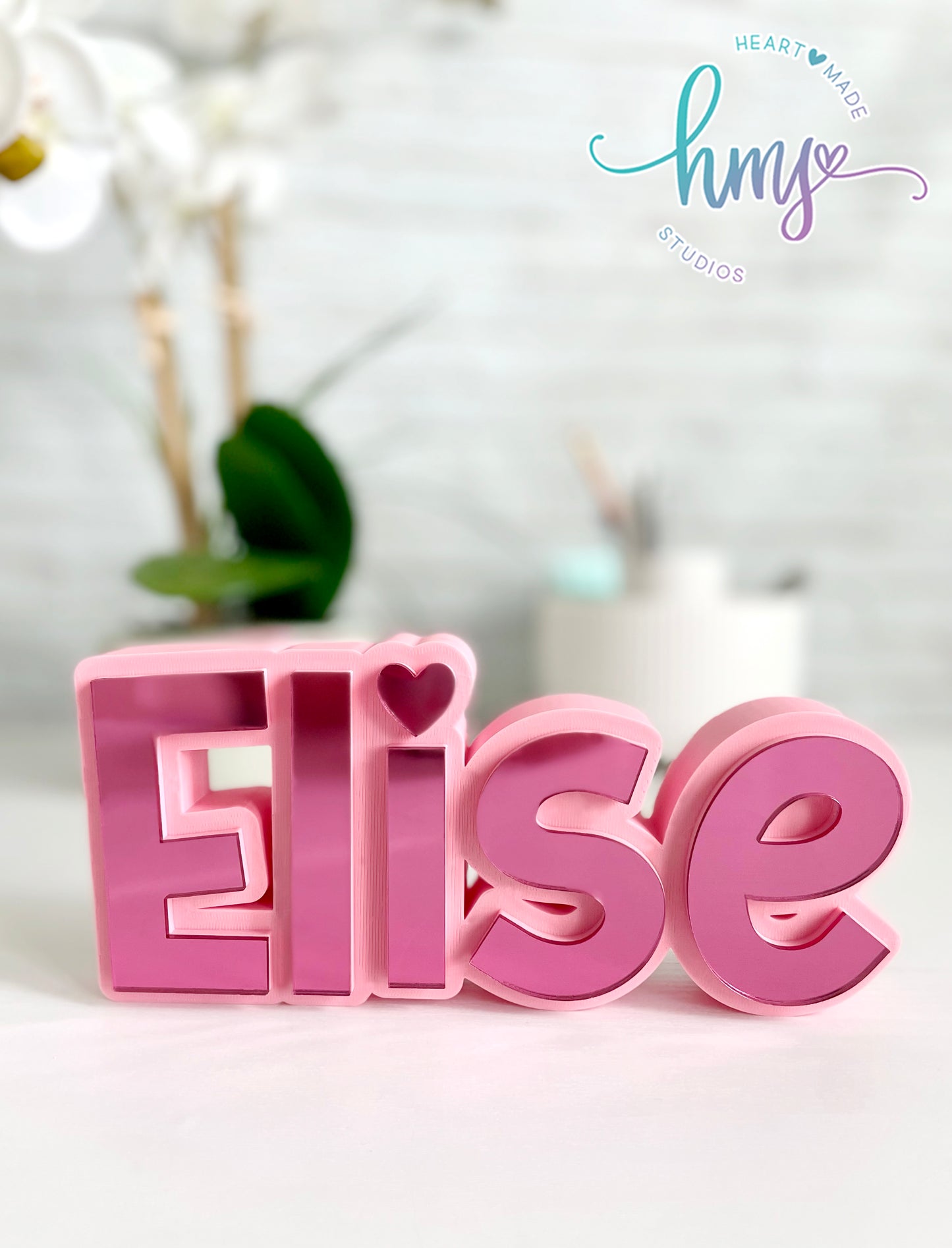 Personalized 3D Desk Name Plate