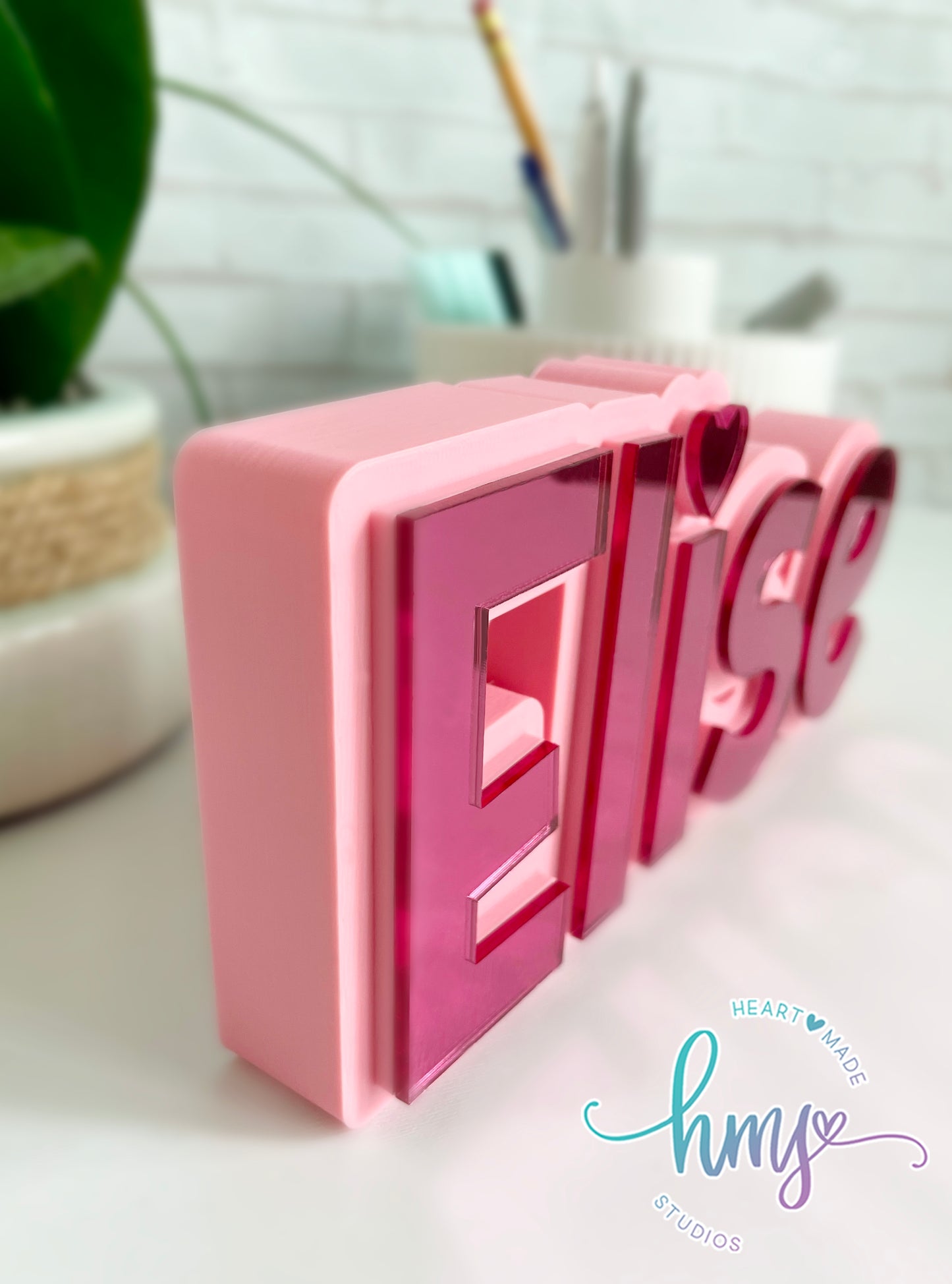 Personalized 3D Desk Name Plate