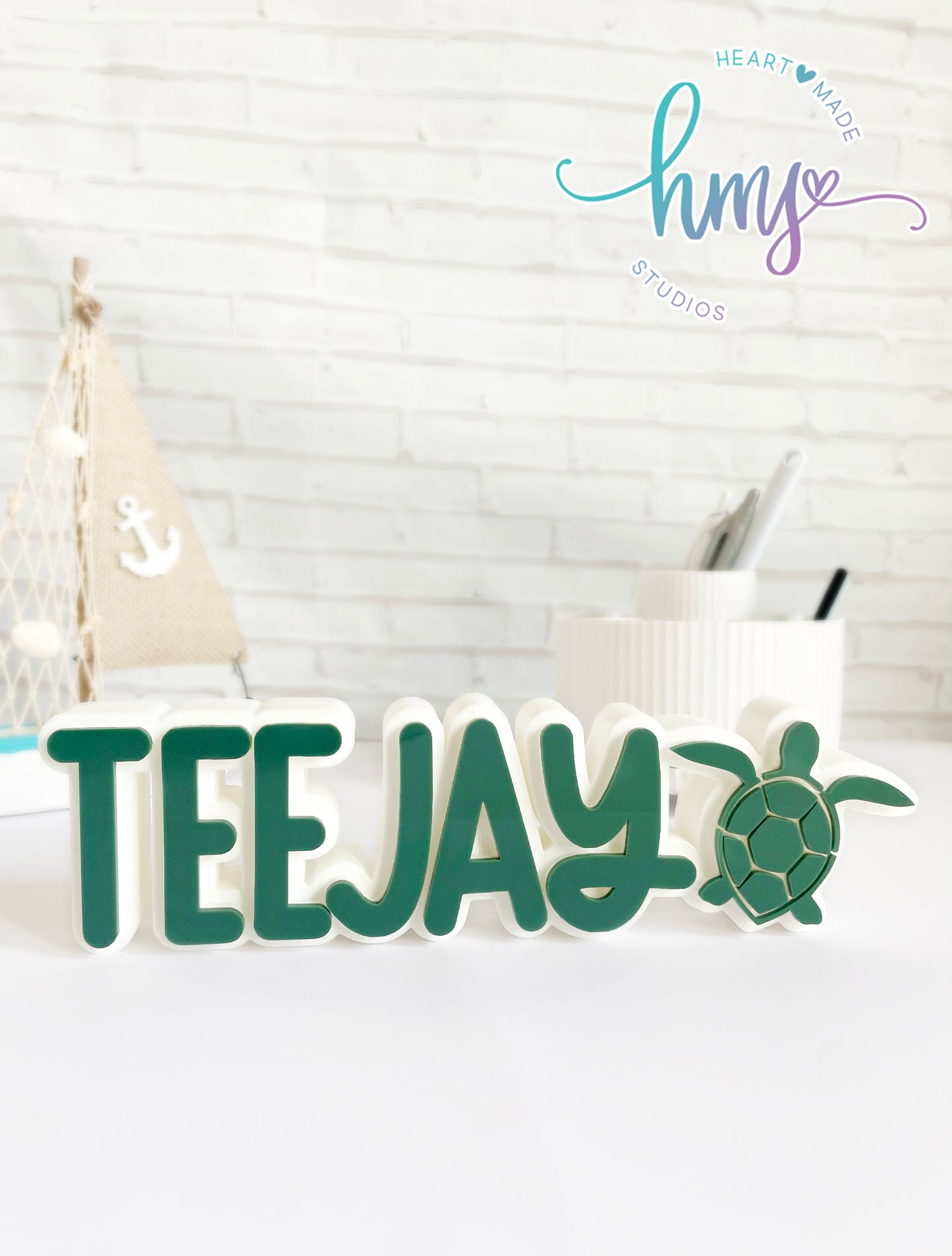 Personalized 3D Name Plate with Icon