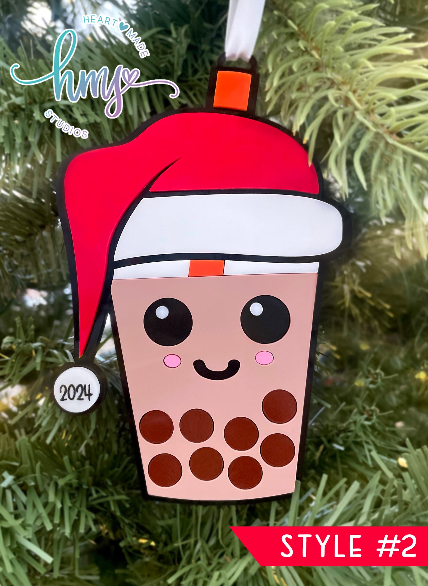Boba Ornament,Boba Milk Tea Ornament,Bubble Tea Ornament,Boba Milk Tea,Boba Tea,Bubble Tea,Gifts for Boba Lovers,Kawaii,Milk Tea,Boba Party