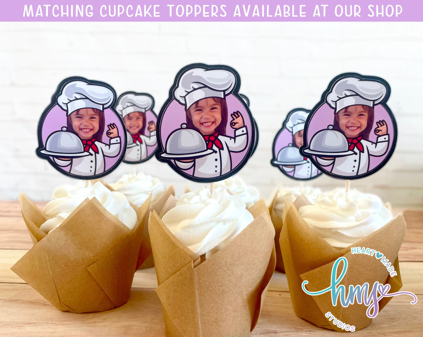 Personalized Chef Cake Topper
