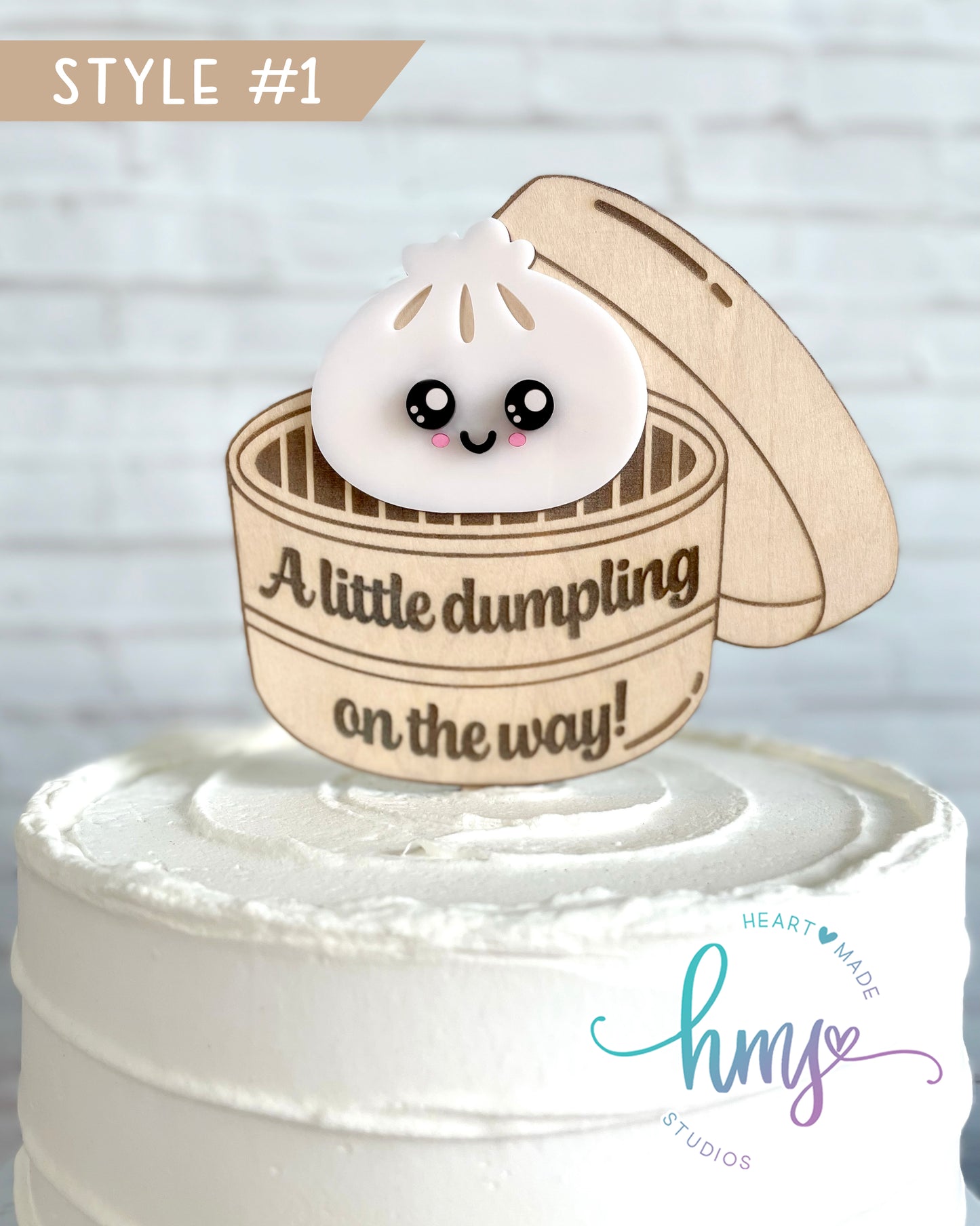 Dumpling Cake Topper, Little Dumpling On The Way