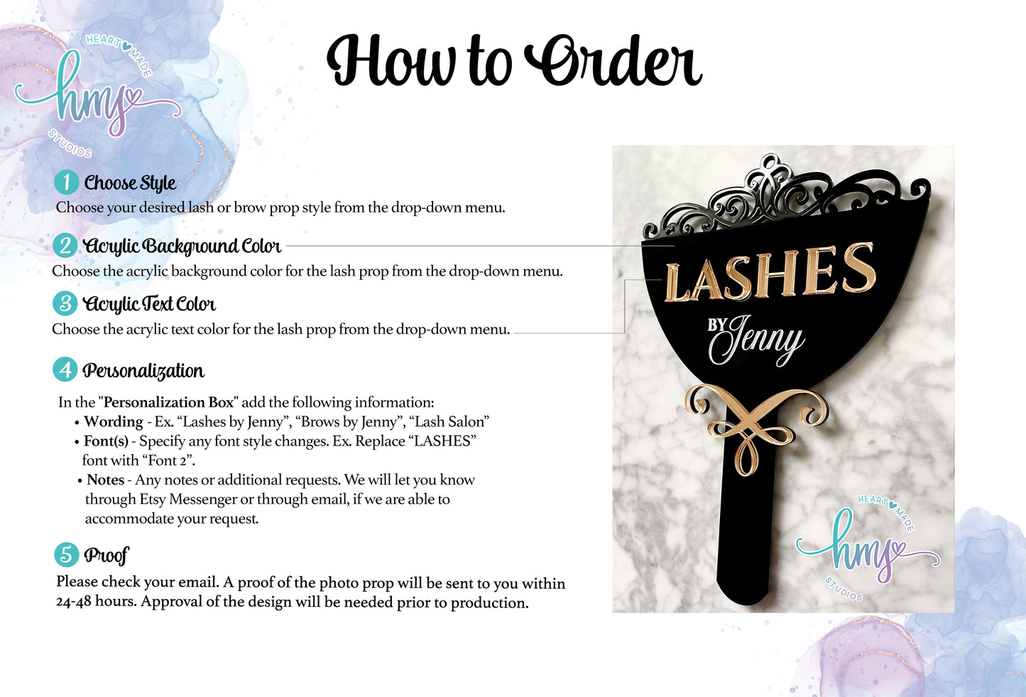 Lash and Brow Photo Prop