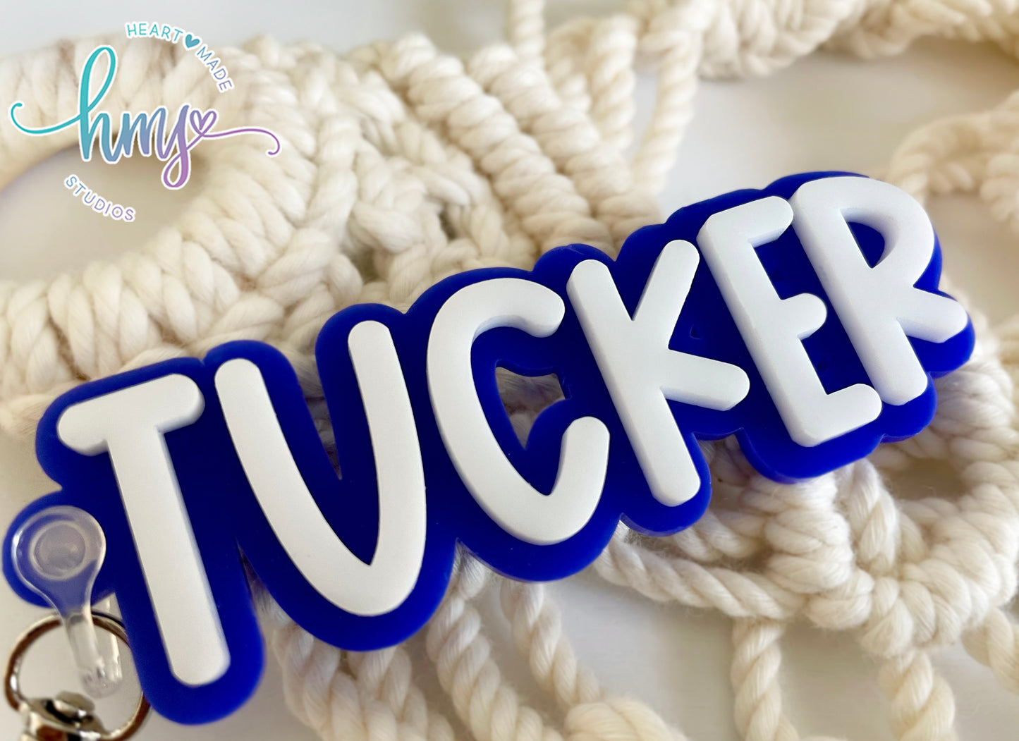 Personalized Acrylic Backpack Name Tag