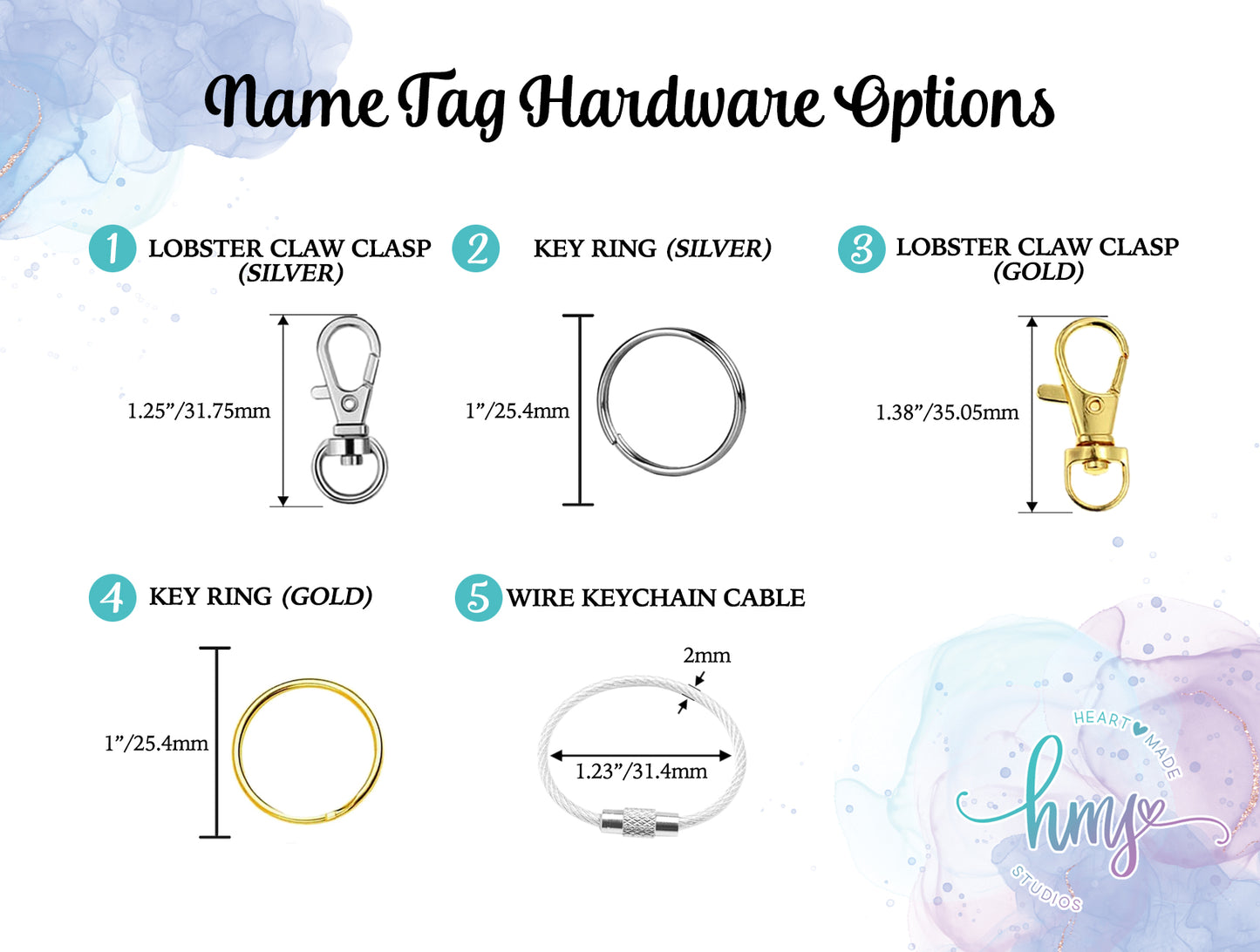 Personalized Acrylic Backpack Name Tag