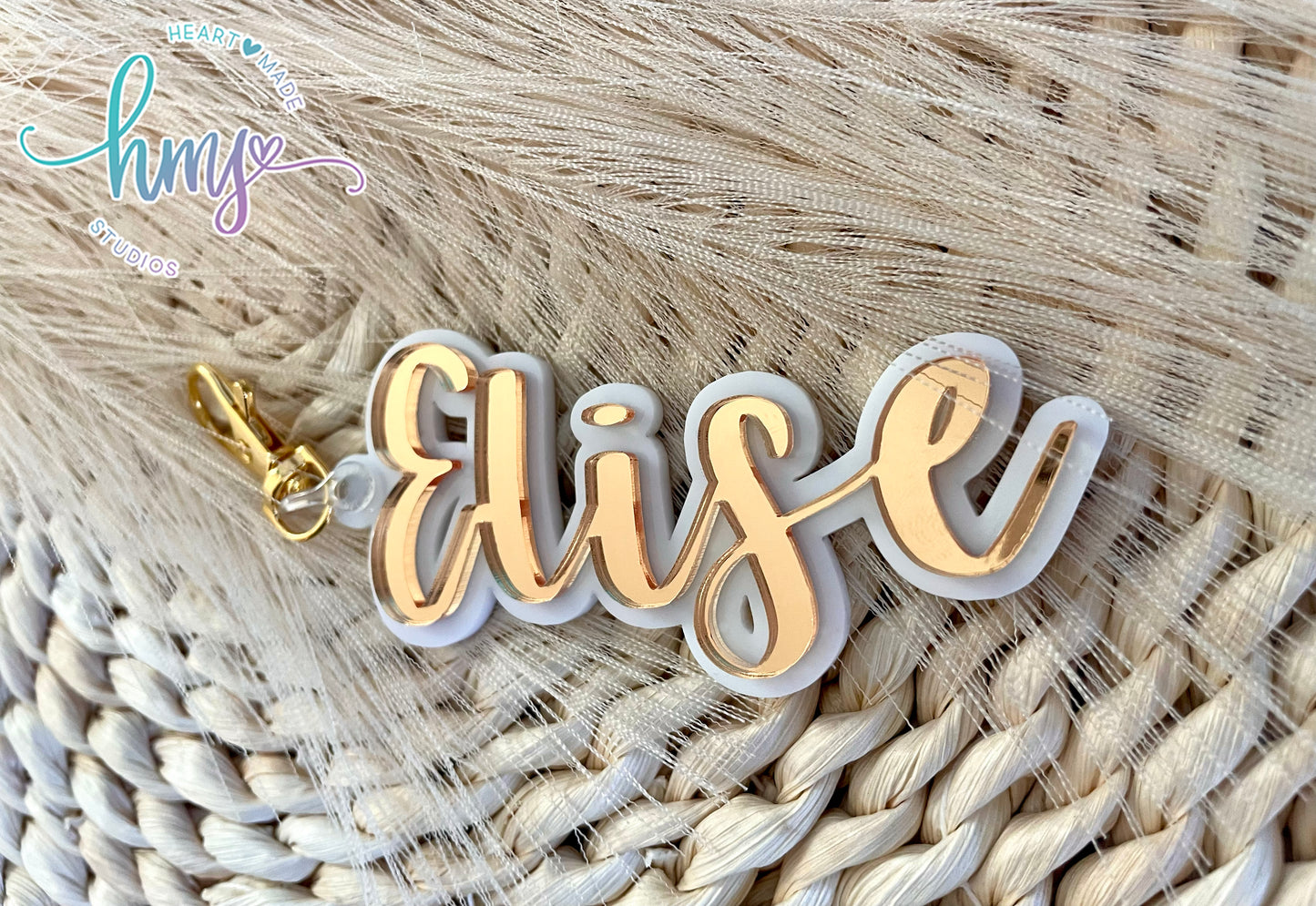 Personalized Acrylic Backpack Name Tag