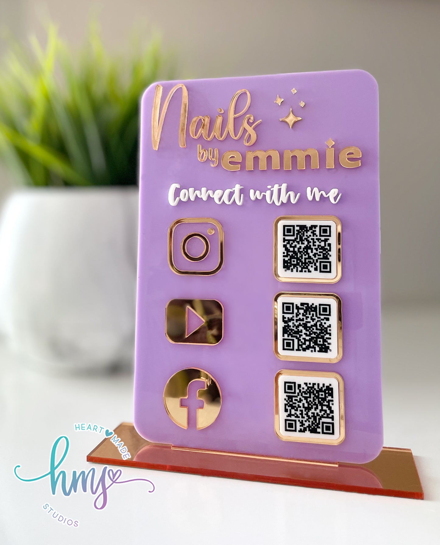 Acrylic QR Code Sign