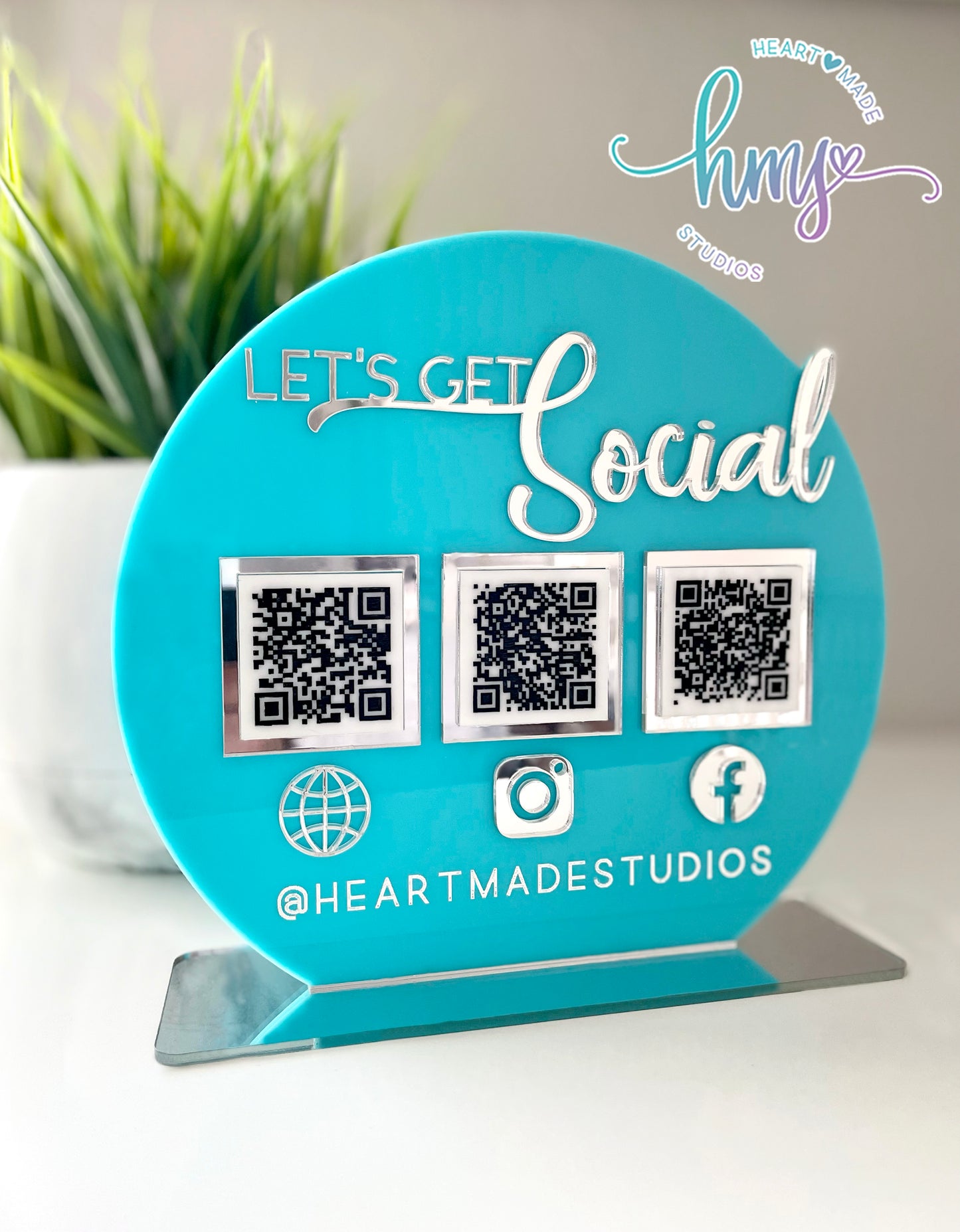 Acrylic QR Code Sign