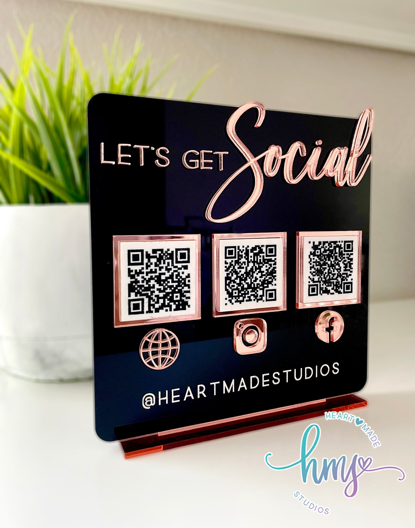 Acrylic QR Code Sign