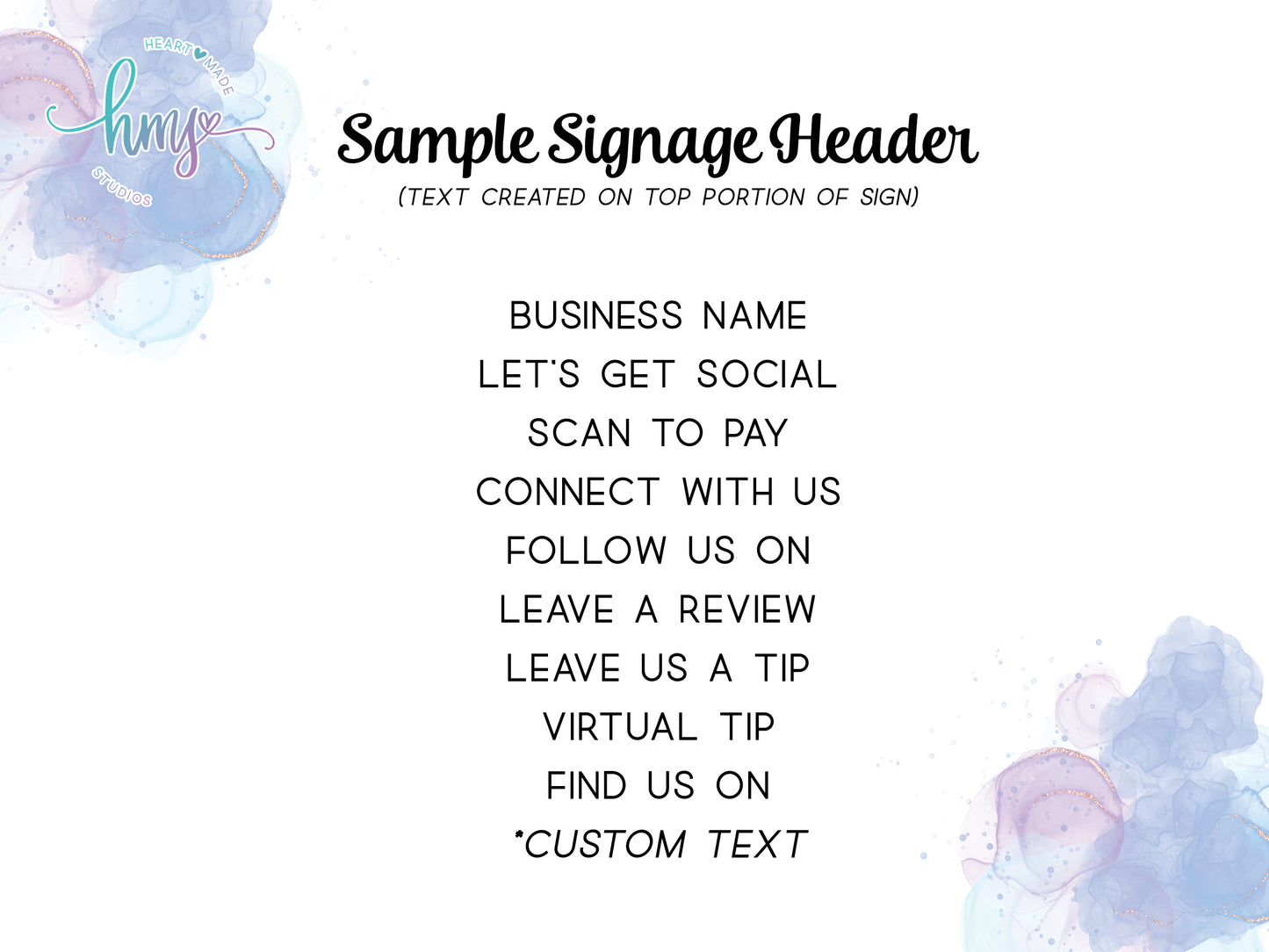 Acrylic QR Code Sign