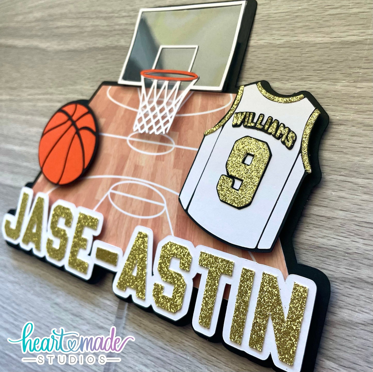 Basketball Cake Topper