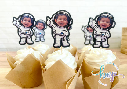 Astronaut Cupcake Toppers