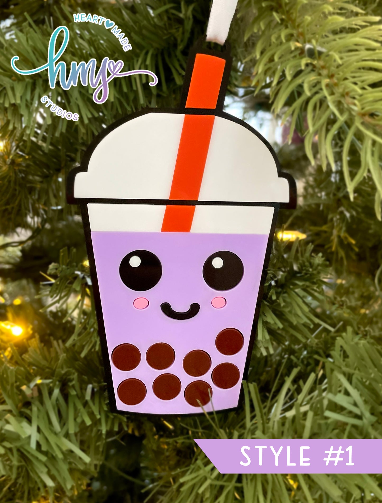 Boba Ornament,Boba Milk Tea Ornament,Bubble Tea Ornament,Boba Milk Tea,Boba Tea,Bubble Tea,Gifts for Boba Lovers,Kawaii,Milk Tea,Boba Party