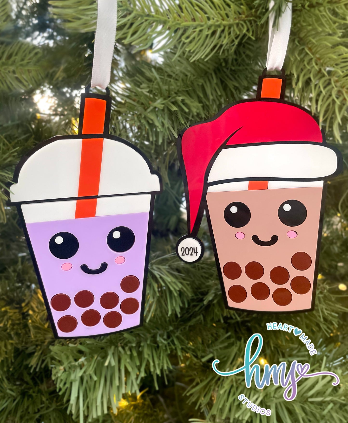 Boba Ornament,Boba Milk Tea Ornament,Bubble Tea Ornament,Boba Milk Tea,Boba Tea,Bubble Tea,Gifts for Boba Lovers,Kawaii,Milk Tea,Boba Party