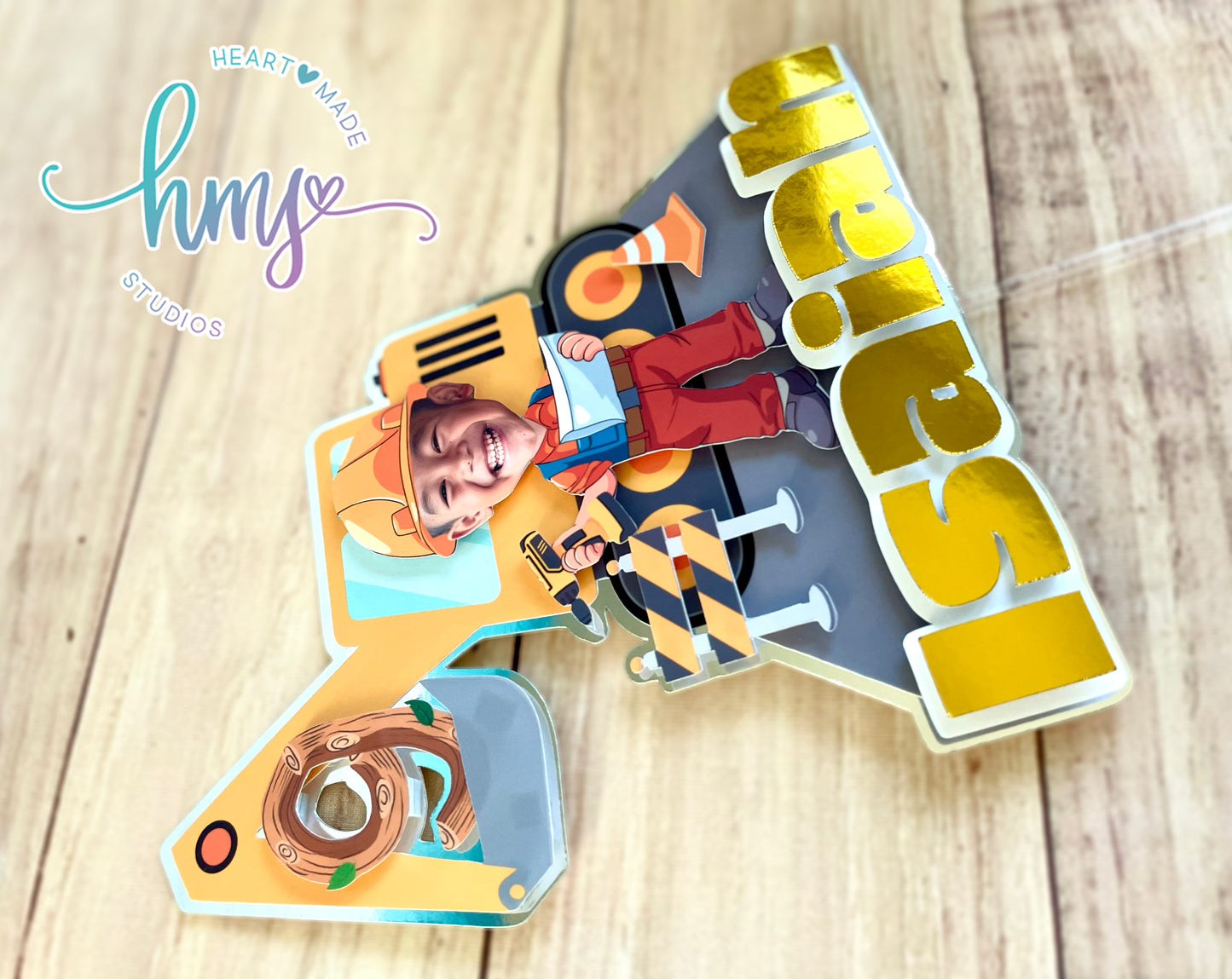 Construction Worker Cake Topper