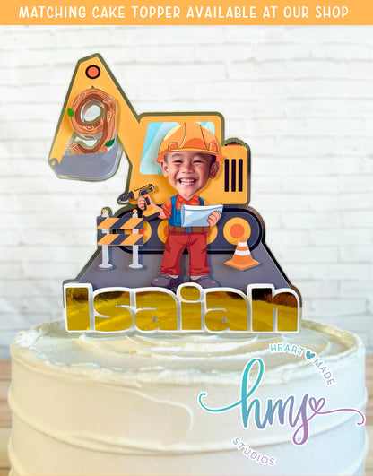 Construction Worker Cake Topper