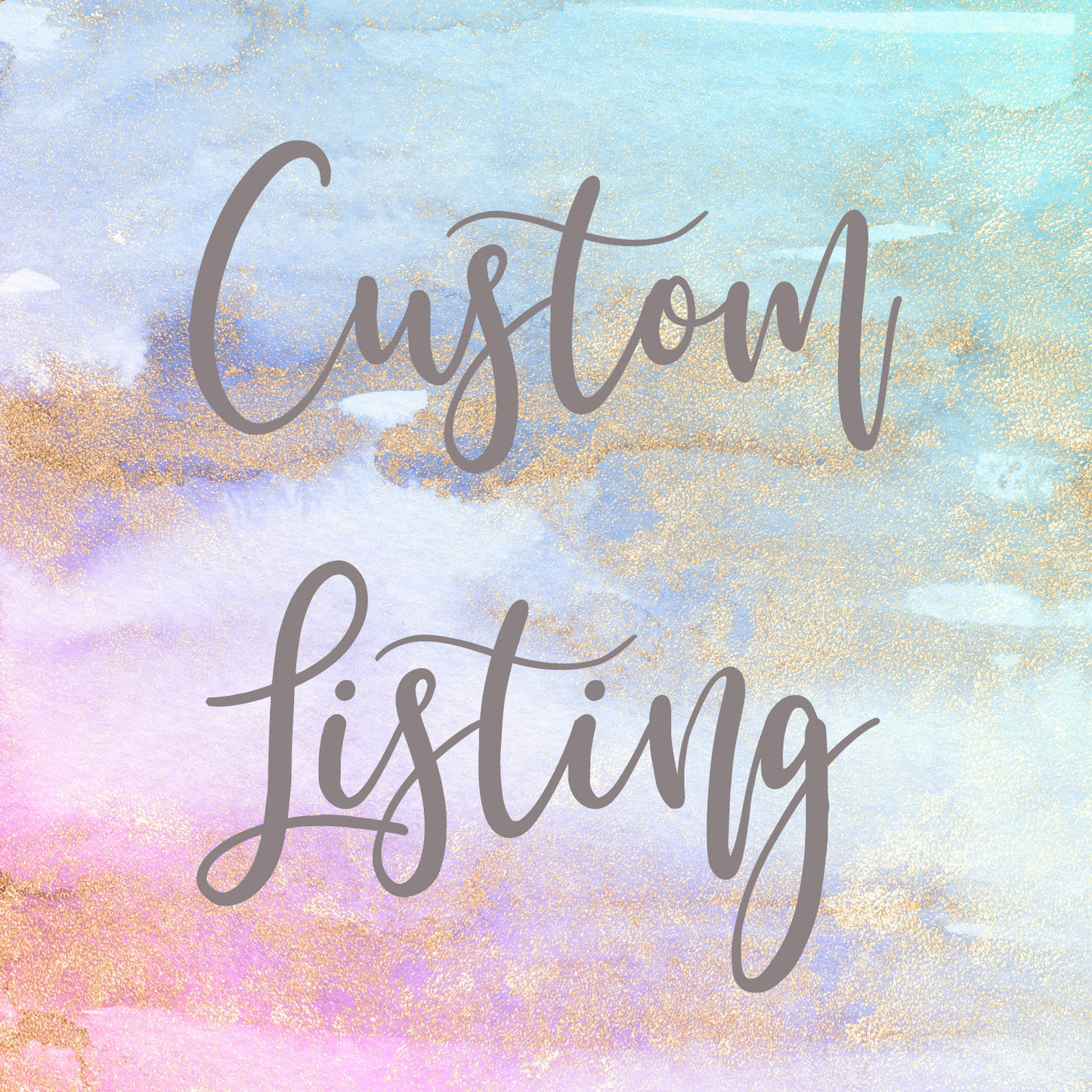 Custom Listing for Dina