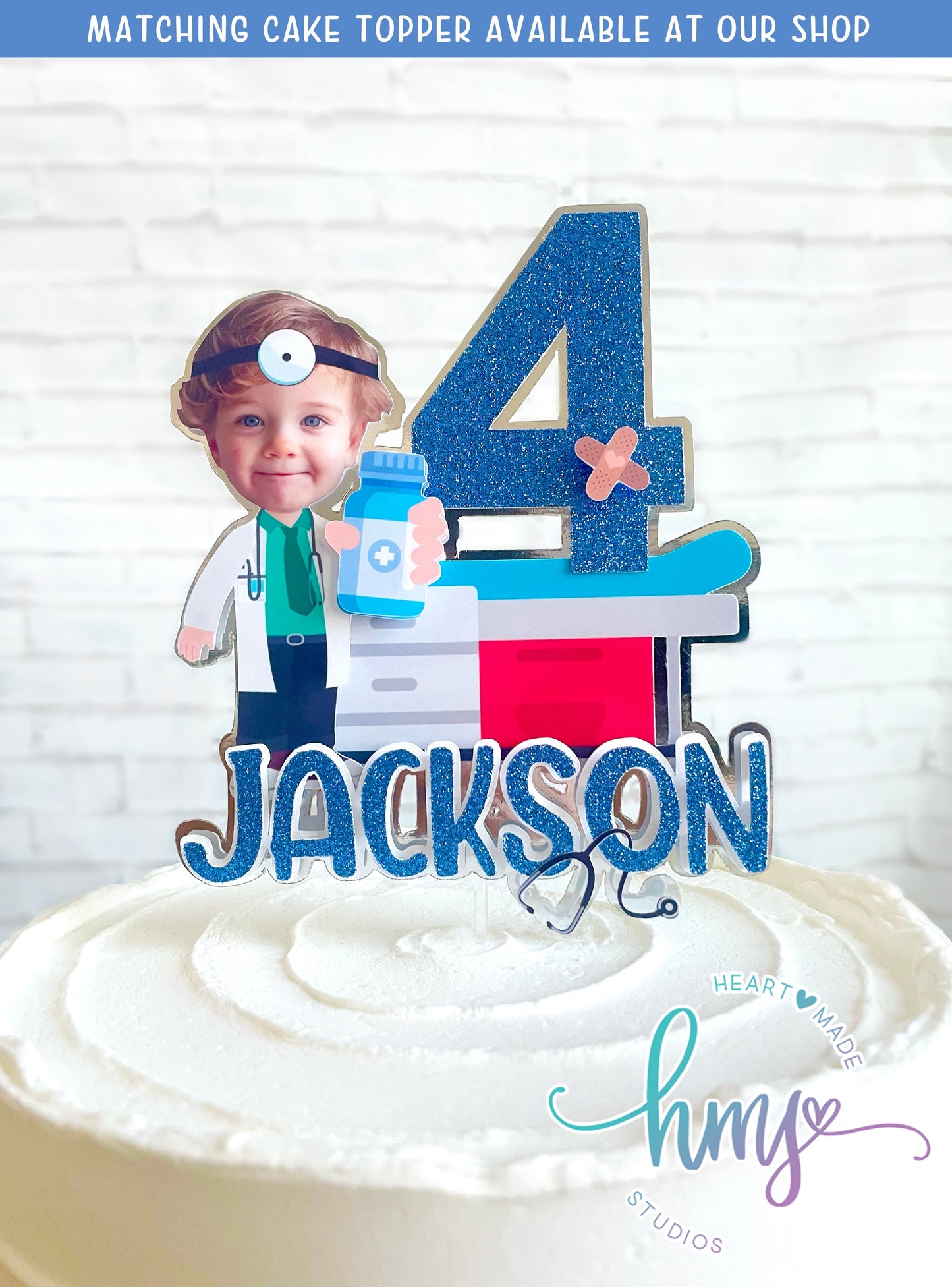 Personalized Doctor Cupcake Toppers