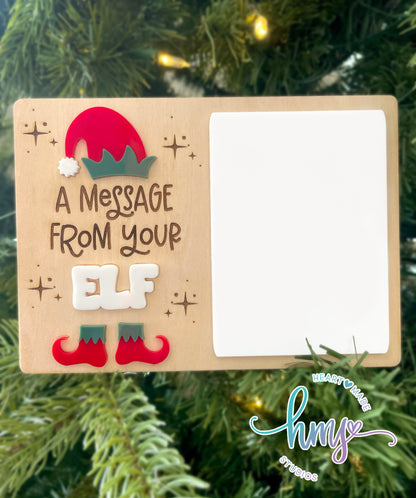 Elf Message, Elf Dry Erase Board, Message From Elf, Elf Accessory, Elf Dry Erase Board, Elf Accessories