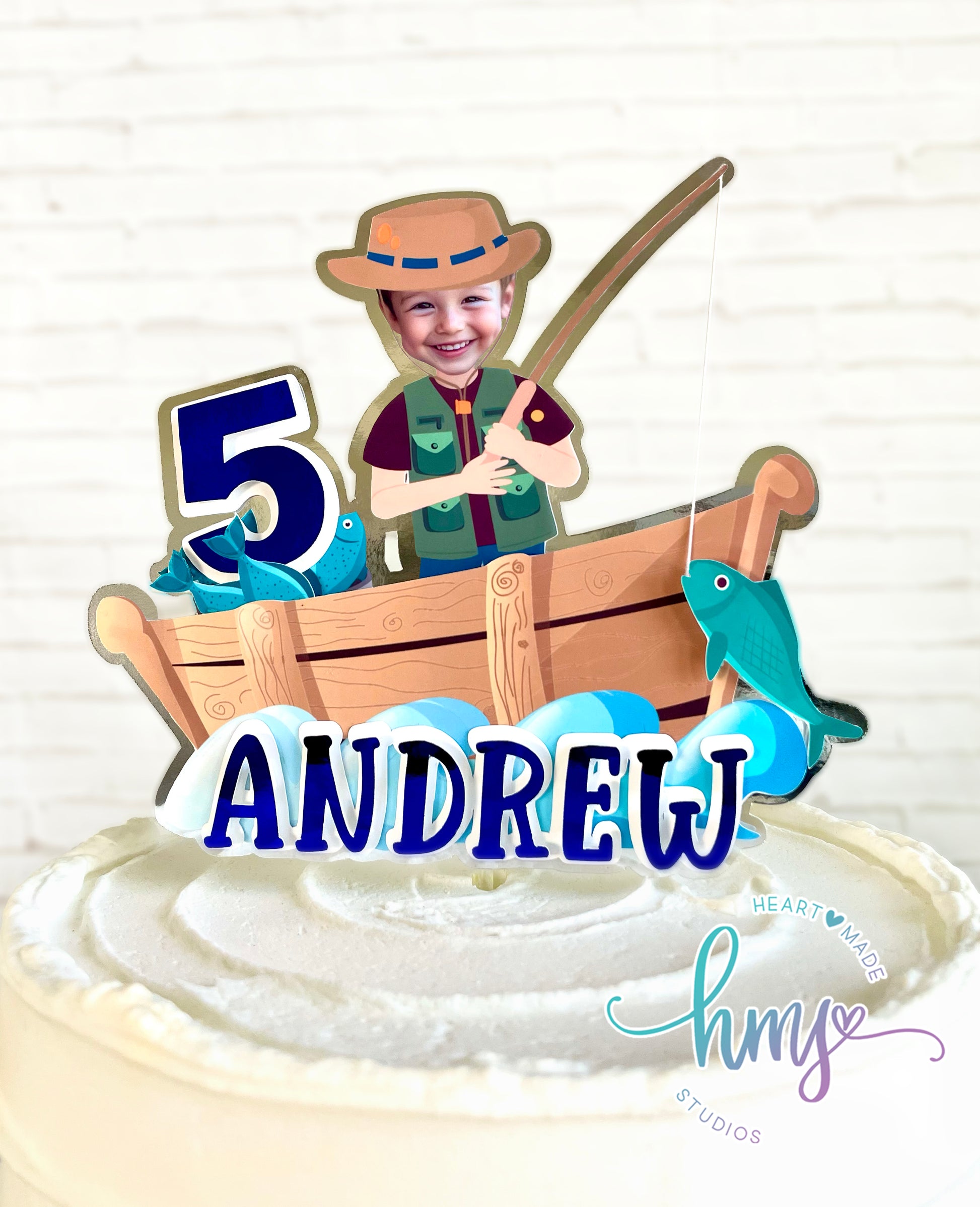 Fisherman Cake Topper