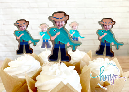 Fisherman Cupcake Toppers