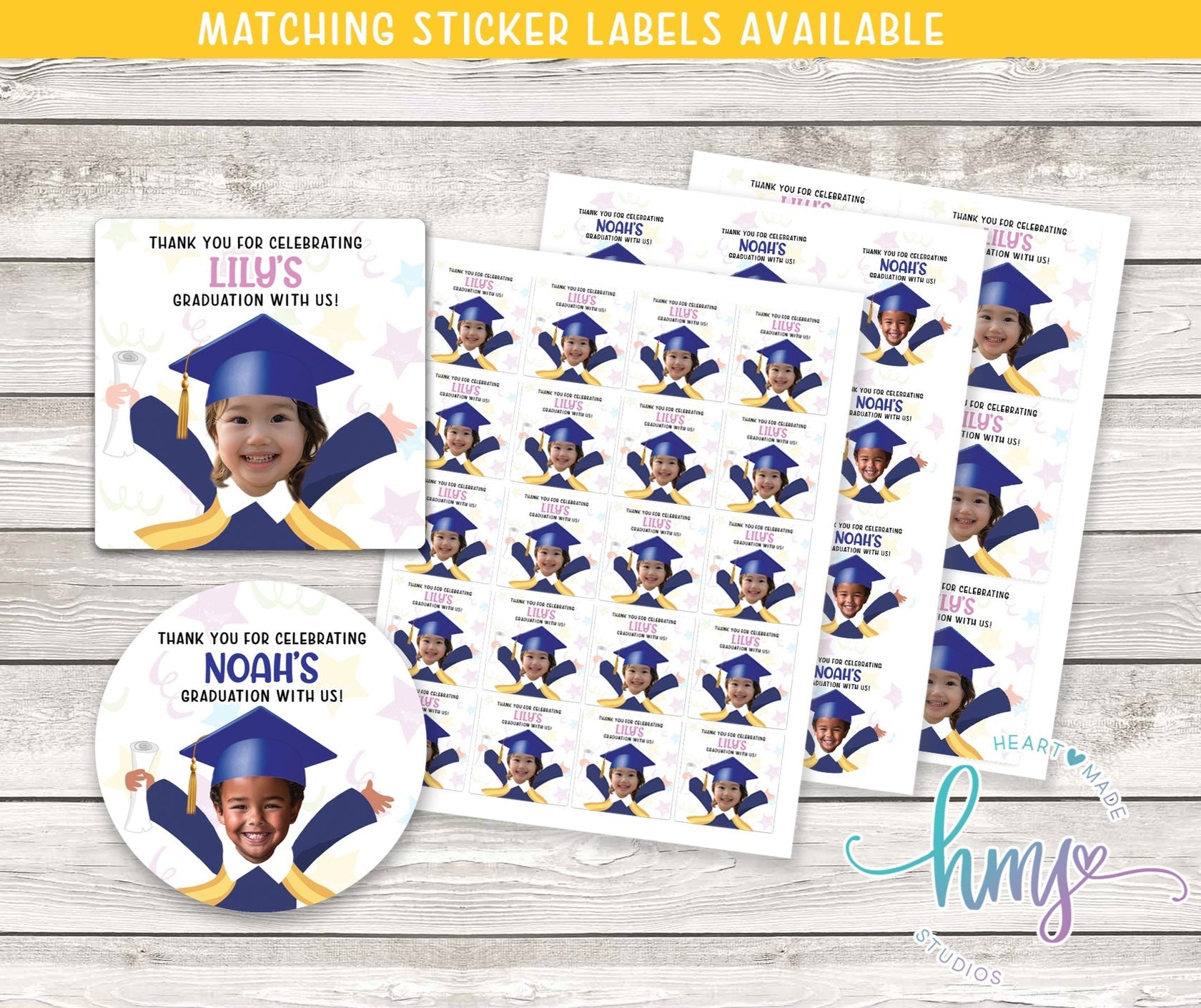Kindergarten Graduation Cake Topper – Heart Made Studios