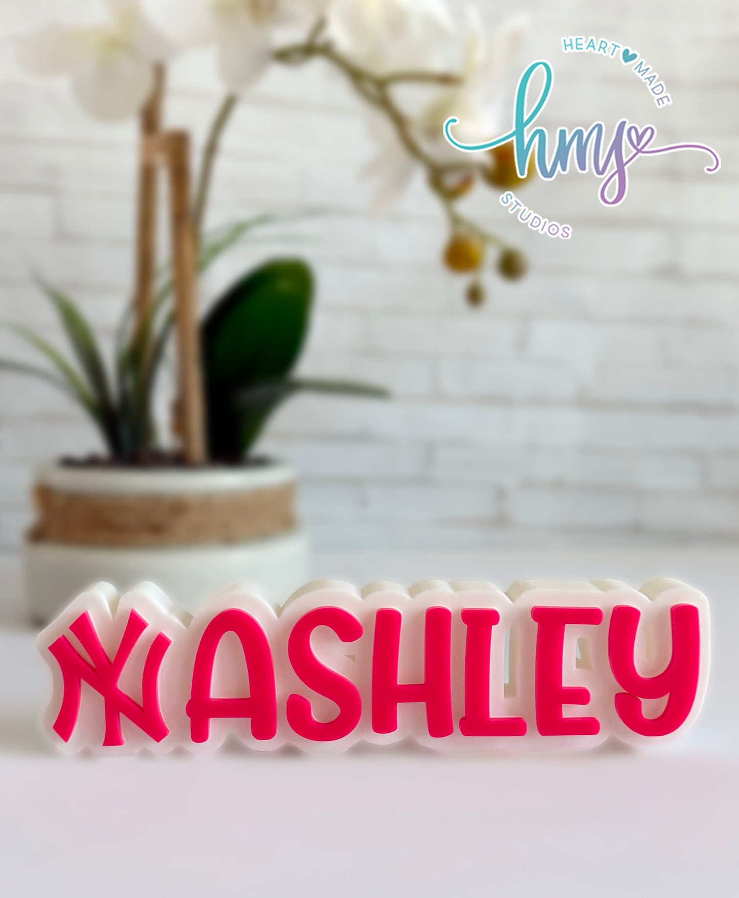 Personalized 3D Name Plate with Icon