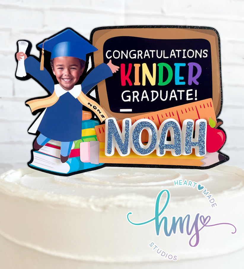 Kindergarten Graduation Cake Topper – Heart Made Studios