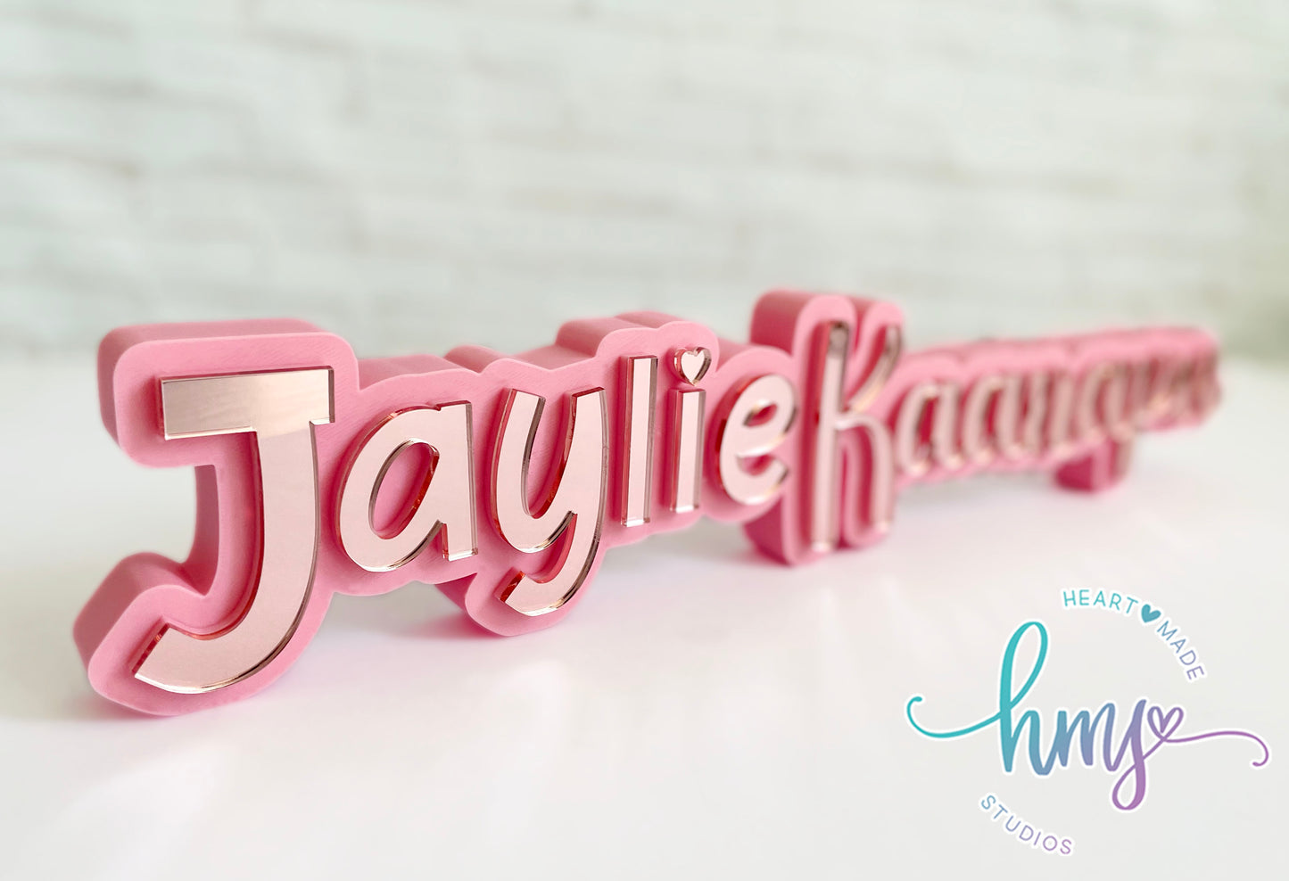 Personalized 3D Desk Name Plate