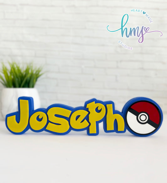 Custom Theme 3D Desk Name Plate