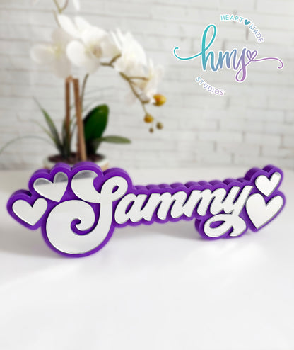 Personalized 3D Name Plate with Icon