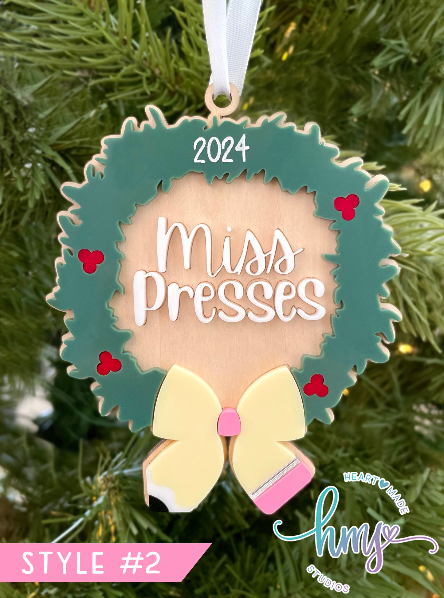 Personalized Teacher Ornament, Teacher Gift, Teacher Ornament, Personalized Teacher, Gift For Teacher, Teacher Christmas Ornament