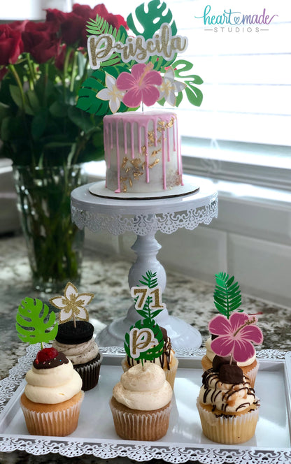 Tropical Cupcake Toppers