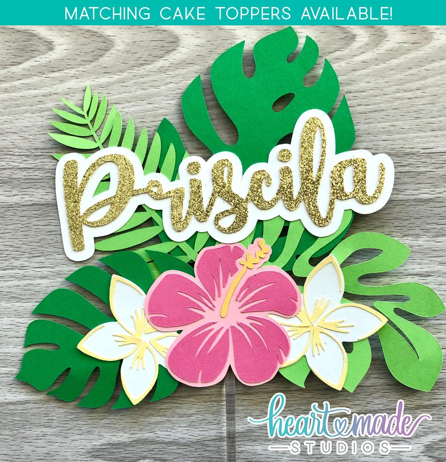 Tropical Cupcake Toppers