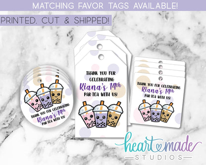 Boba Milk Tea Bag Toppers