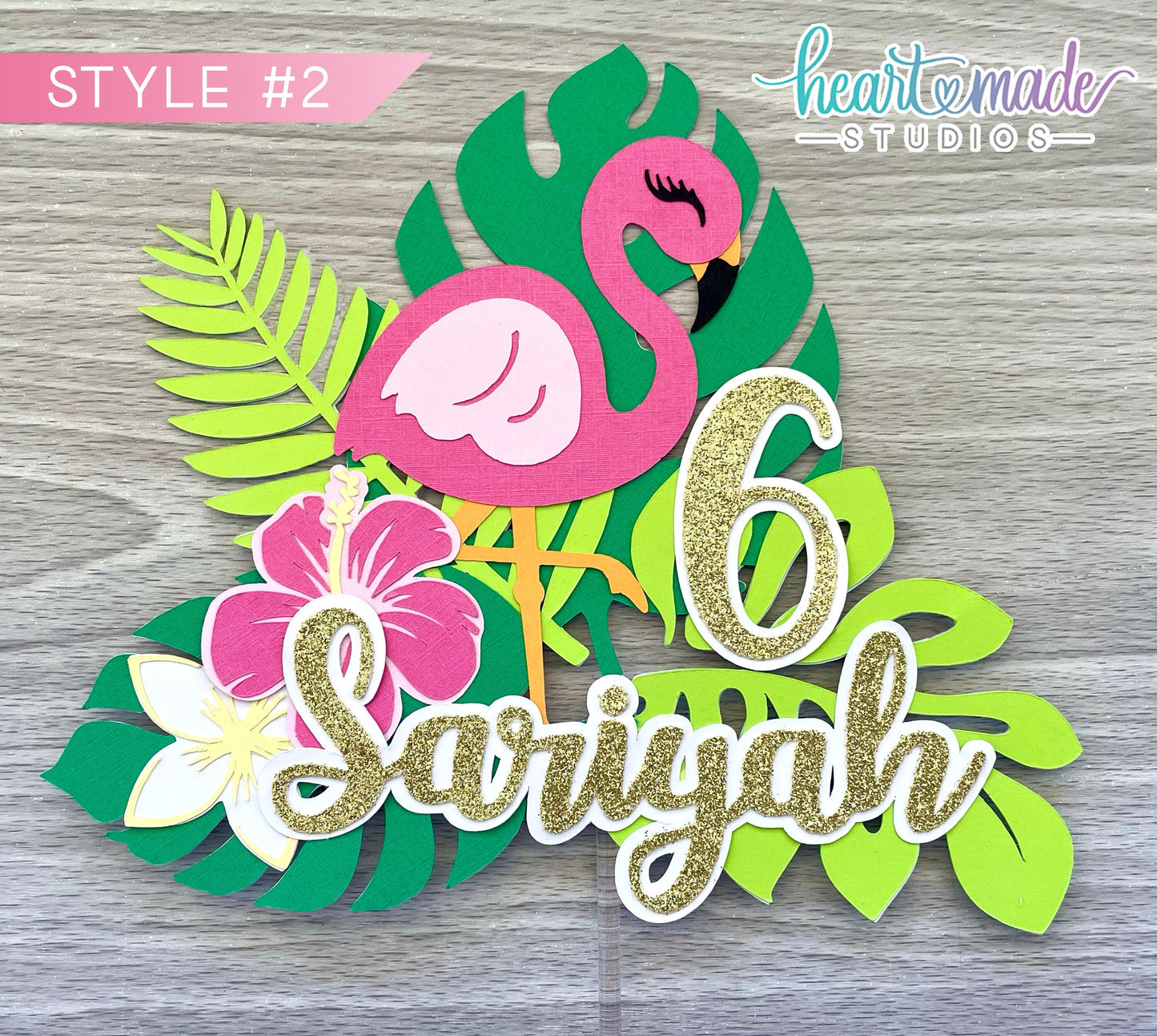 Tropical Cake Topper,Hawaiian Cake Topper