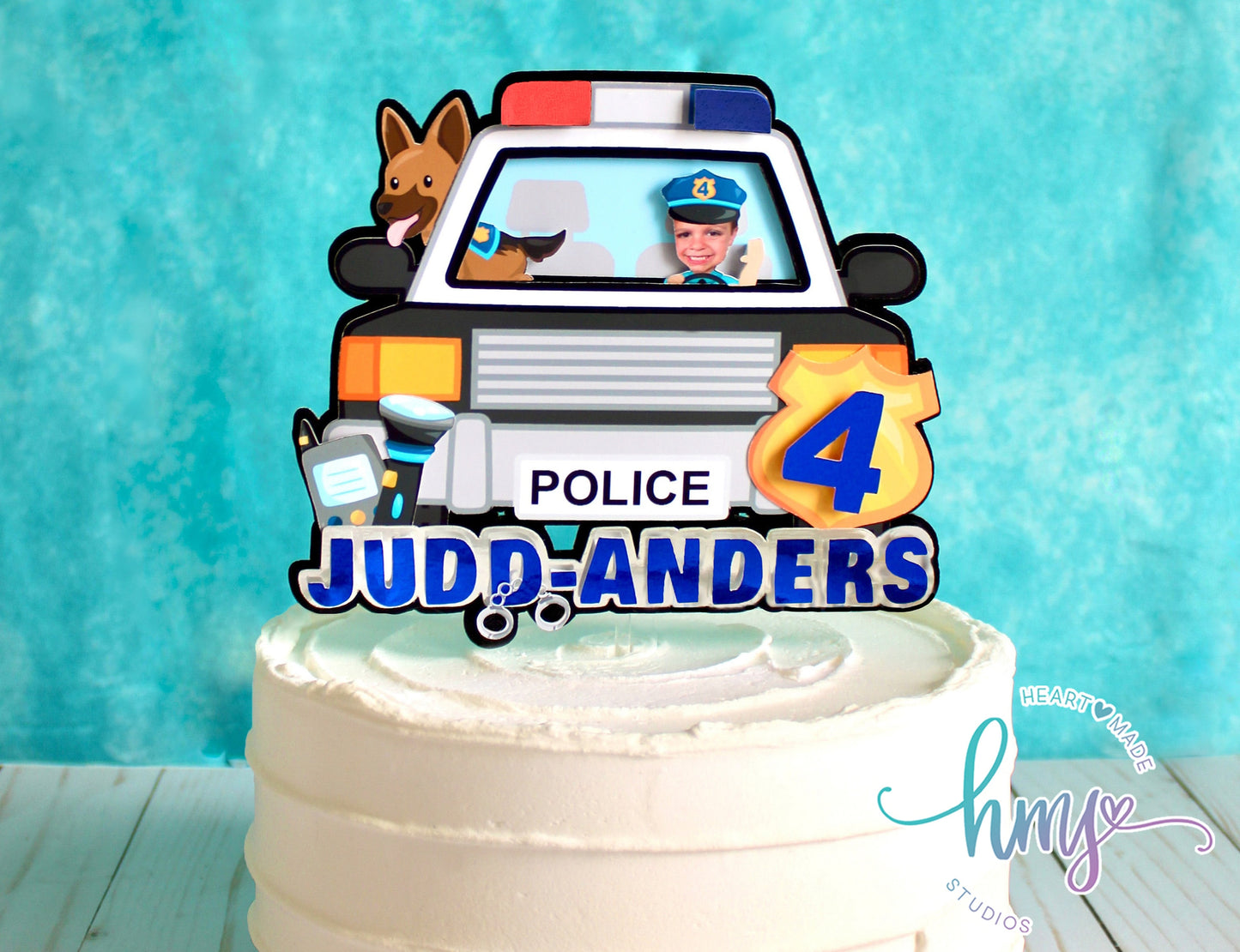 Police Cake Topper, Police Officer Cake Topper