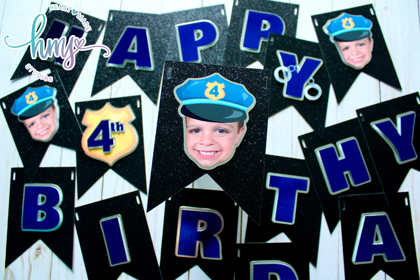 Police Banner, Police Birthday Banner