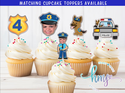 Police Party Labels, Police Birthday Labels