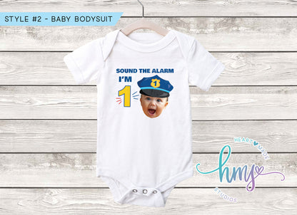 Police Birthday Baby Bodysuit,Police Onesie