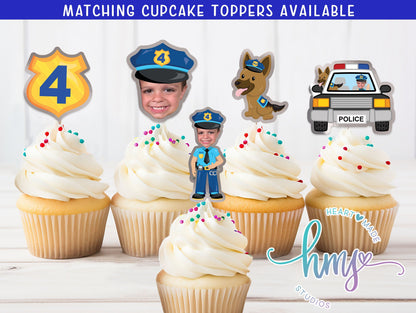 Police Cake Topper, Police Officer Cake Topper