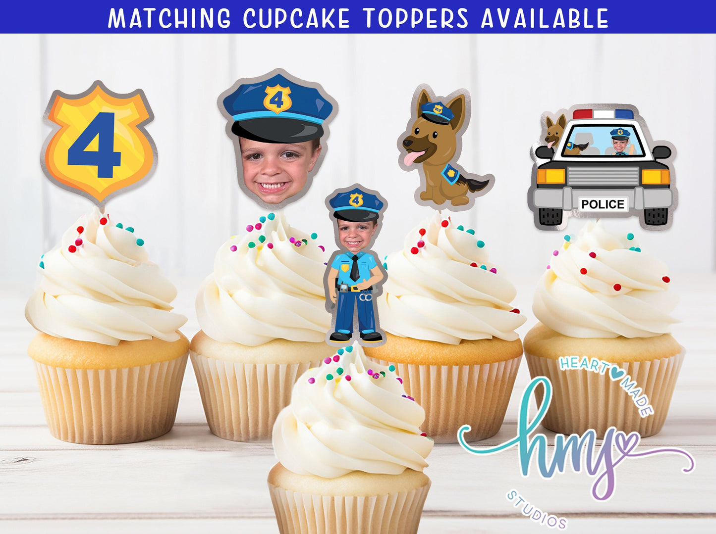 Police Banner, Police Birthday Banner