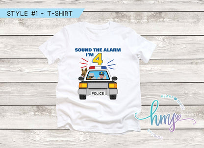 Police Birthday Shirt, Police Shirt