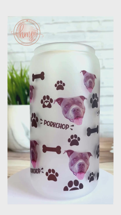 Custom Dog Glass,Beer Can Glass,Personalized Dog Cup,Dog Glass Tumbler,Dog Cup,Dog Glass